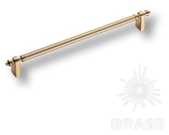 Ручка мебельная скоба 256мм золото 1121 256MP11 Brass / 69934 / оптом и в розницу / мебельная фурнитура "ЛАВР"