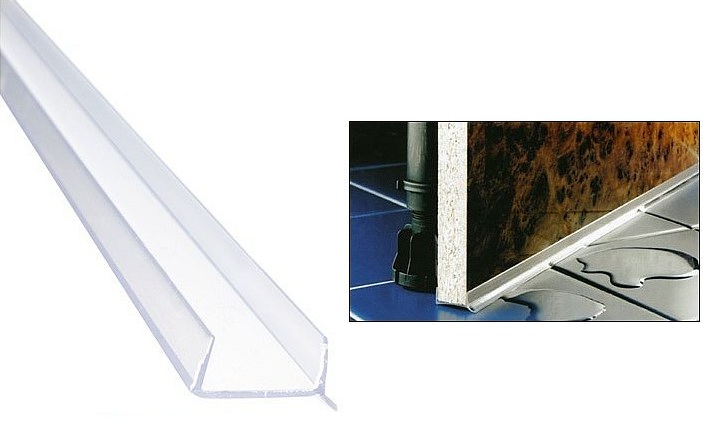 Цоколь кухонный для ДСП толщиной 16мм / 32008 / оптом и в розницу / мебельная фурнитура "ЛАВР"