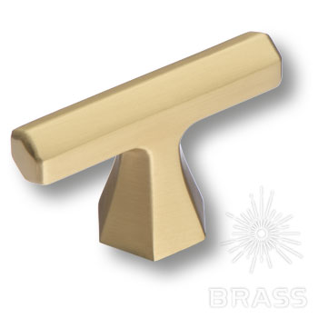 Ручка мебельная кнопка матовое золото 4108 001MP35 Brass / 69977 / оптом и в розницу / мебельная фурнитура "ЛАВР"