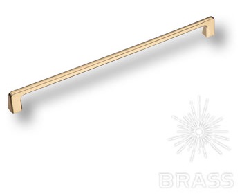 Ручка мебельная скоба 320мм золото 1107 320MP11 Brass / 39095 / оптом и в розницу / мебельная фурнитура "ЛАВР"