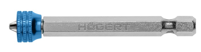 Бита PH2 65мм с магнитным наконечником сталь S2/HT1S305 Hoegert / 58057 / оптом и в розницу / мебельная фурнитура "ЛАВР"