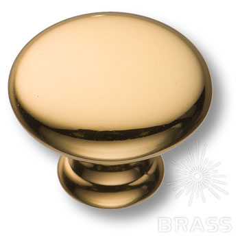 Ручка мебельная кнопка золото 24К 15.324.30.19 Brass / 69549 / оптом и в розницу / мебельная фурнитура "ЛАВР"
