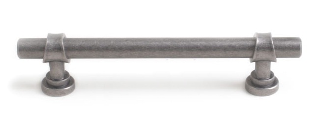 Ручка мебельная скоба 160мм серебро античное матовое FS530-160 ТDM / 19917 / оптом и в розницу / мебельная фурнитура "ЛАВР"