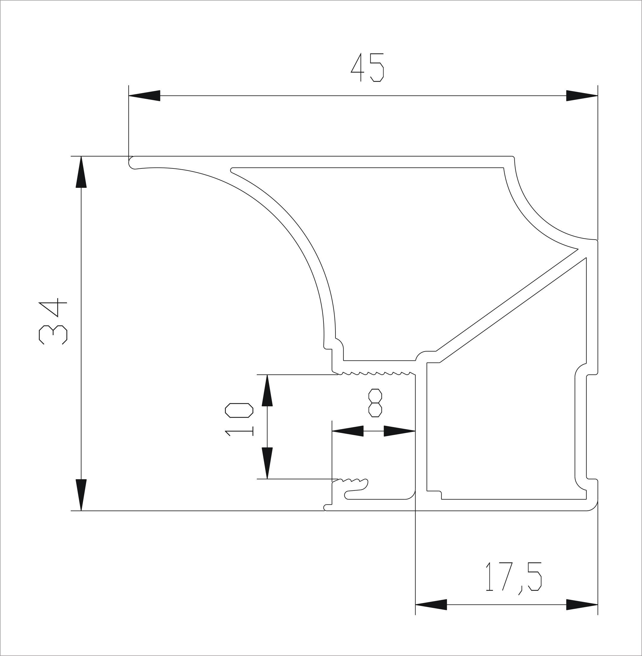 Купить Аристо/китайский шелк вертик профиль FLAT (5,4м) | 92204 | Фурнитура  и комплектующие для мебели