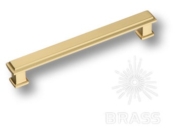 Ручка мебельная скоба 160мм матовое золото 1104 160MP35 Brass / 39013 / оптом и в розницу / мебельная фурнитура "ЛАВР"