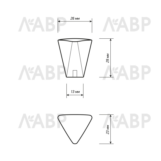 ручка кнопка Laurus PRO ZA1920 матовый хром MCP / 519179 / оптом и в розницу / мебельная фурнитура "ЛАВР"