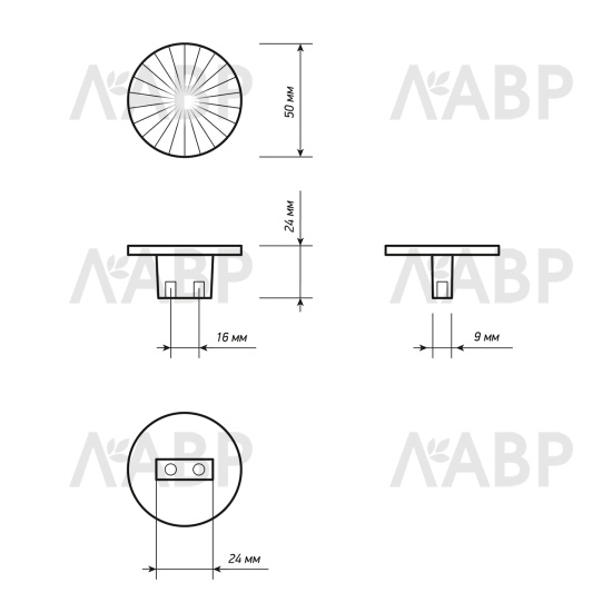 ручка кнопка Laurus PRO ZA1904 перламутровое золото PG (500) / 519173 / оптом и в розницу / мебельная фурнитура "ЛАВР"