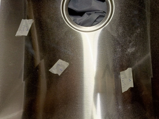 мойка EMAR PVD ЕМВ-117A Nano Satine универс. монтаж 500*500*200*1,0 (дефект) / 62643-1 / оптом и в розницу / мебельная фурнитура "ЛАВР"