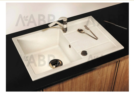 мойка кварцевая Tolero R-112 саванна 760*510*190мм (дефект) / 62783-1 / оптом и в розницу / мебельная фурнитура "ЛАВР"