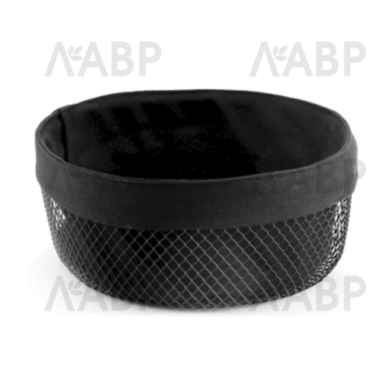 Корзина для хлеба круглая 225*225*100мм, черный матовый LB-7 / 18251 / оптом и в розницу / мебельная фурнитура "ЛАВР"