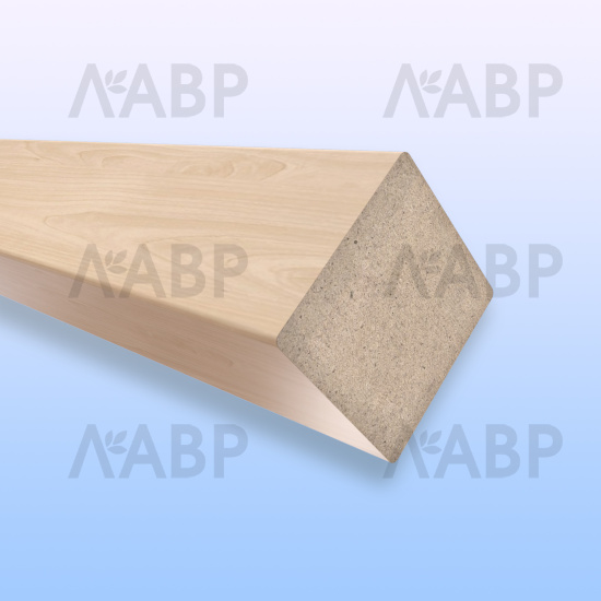 брус № 58 R2/ 50*50*2150 ПВХ черный (шагрень) / 27058-2 / оптом и в розницу / мебельная фурнитура "ЛАВР"