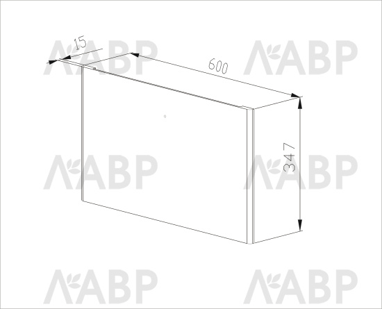 гардероб Аристо/фасад 85мм, массив темное дерево WD0431.VP607.DDT00.RB / 48152 / оптом и в розницу / мебельная фурнитура "ЛАВР"