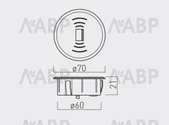 Беспроводное зарядное устройство с блоком питания кабель USB 2м AE-ZUSB-20 GTV / 16213 / оптом и в розницу / мебельная фурнитура "ЛАВР"