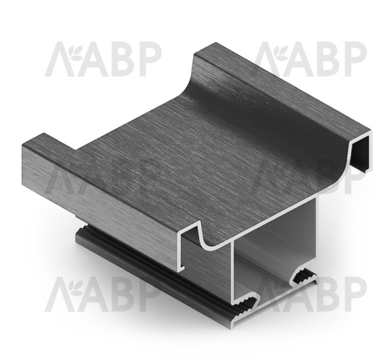 GOLA профиль U вертикальный, длина 4500, черный крац. / 39760 / оптом и в розницу / мебельная фурнитура "ЛАВР"