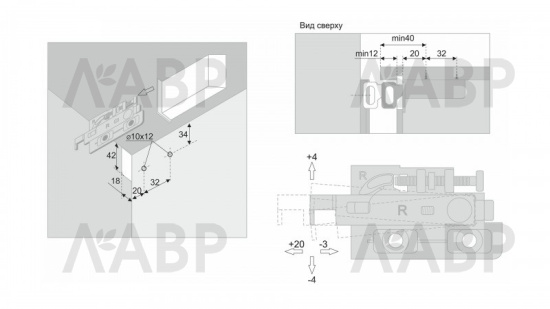 навес для шкафа  CH05 Боярд / 713170 / оптом и в розницу / мебельная фурнитура "ЛАВР"