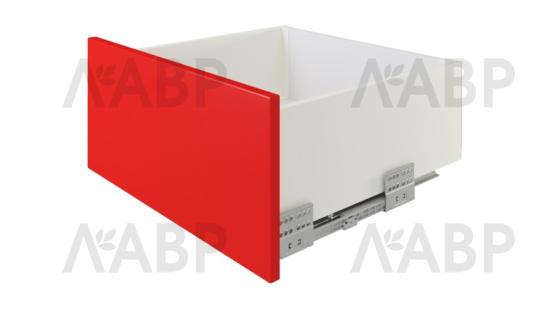 СТАРТ выдвижной ящик PUSH+SOFT тонкий 167*500мм, белый SB40W.1/500 / 709645-2 / оптом и в розницу / мебельная фурнитура "ЛАВР"