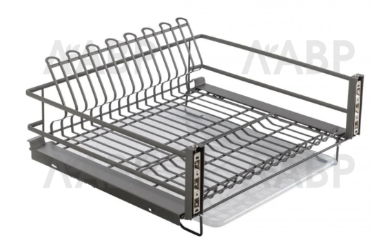 посудосушитель в нижнюю базу 600мм, MOVIX PRO, поддон, антрацит, без напр, GTV/OC-SZD600-60 / 25896 / оптом и в розницу / мебельная фурнитура "ЛАВР"