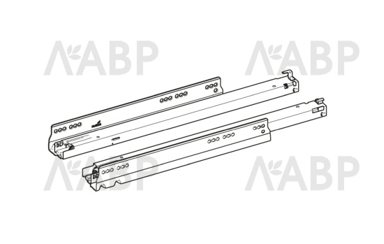 Комплект направляющих Actro You Silent System для ящиков AvanTech You 450мм 9257006 Hettich / 37975 / оптом и в розницу / мебельная фурнитура "ЛАВР"