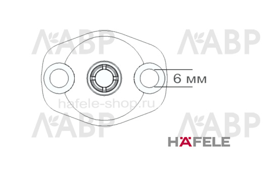 Крепление к корпусу механизма Free flap H1.5 белое 372.39.017 Hafele / 49477 / оптом и в розницу / мебельная фурнитура "ЛАВР"
