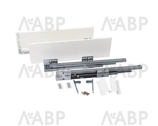 Firmax Smartline ящик 135*400мм, доводчик, 35кг, белый/FRM0740.007/135 / 09990 / оптом и в розницу / мебельная фурнитура "ЛАВР"
