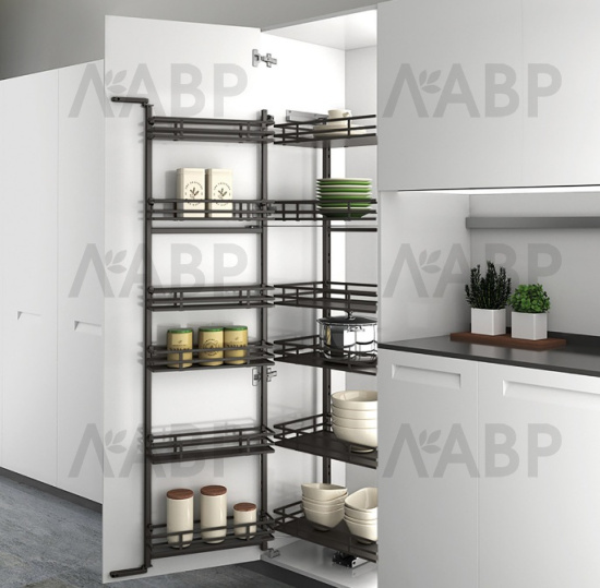 Хеттих/комплект рам ISEO, H1700 мм, ширина корпуса 600 мм, цвет антрацит /9381009 / 97875 / оптом и в розницу / мебельная фурнитура "ЛАВР"