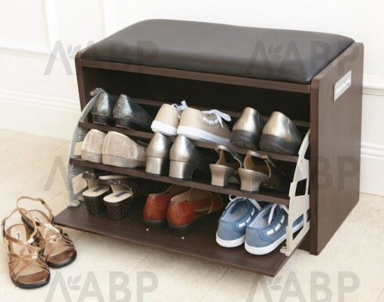 Сектор для обуви (слимы) на 3 полки пластик белый / 13183 / оптом и в розницу / мебельная фурнитура "ЛАВР"