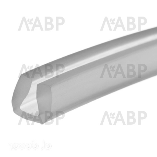 Уплотнитель для стекол П-образный 10х4мм силиконовый / 16044 / оптом и в розницу / мебельная фурнитура "ЛАВР"