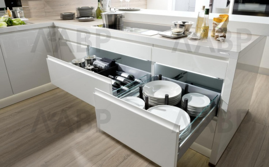 Внутренняя организация OrgaFlag для ящиков ArciTech 500*900мм белый 9199909 Hettich / 37781 / оптом и в розницу / мебельная фурнитура "ЛАВР"