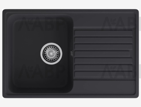 мойка кварцевая QUARZ 78 черный 736*476*180мм(без сифона) / 62989-3 / оптом и в розницу / мебельная фурнитура "ЛАВР"
