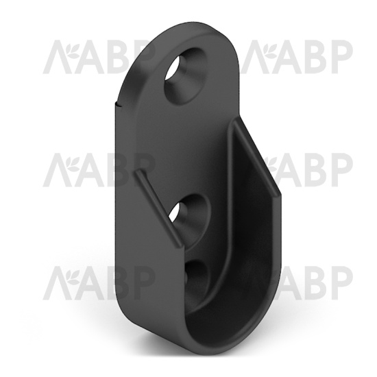 Аристо/* штангодержатель ELIPS, черный матовый (2 шт.) / 92080 / оптом и в розницу / мебельная фурнитура "ЛАВР"