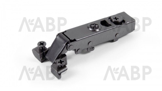 петля 4-х шарнирная Боярд H663A/BN NEO накладная для алюм. профиля, довод, черный никель (100) / 711220 / оптом и в розницу / мебельная фурнитура "ЛАВР"