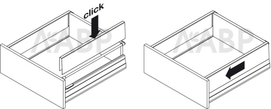 Комплект панелей для наращивания боковин Moovit 500мм серебристый металлик 553.60.205 Hafele / 49221 / оптом и в розницу / мебельная фурнитура "ЛАВР"
