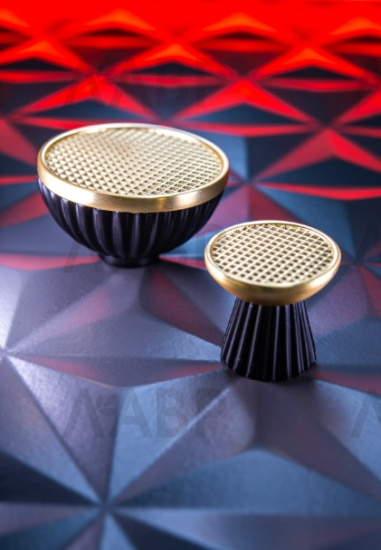 Ручка мебельная кнопка черный матовый LS249S-knob TDM / 519305 / оптом и в розницу / мебельная фурнитура "ЛАВР"