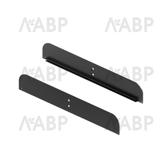 стеллаж/STELLA боковины для стеклянной полки L=500 черный матовый / ST0019.VS050.BKSPC.CJ / 41034 / оптом и в розницу / мебельная фурнитура "ЛАВР"