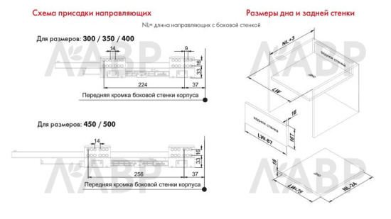 СТАРТ выдвижной ящик  с доводчиком, тонкий 198 мм, графит /SB20GRPH.1/550 / 709592 / оптом и в розницу / мебельная фурнитура "ЛАВР"