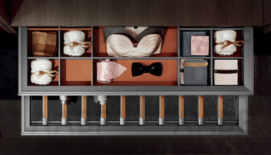 Nuomi/выдвижная полка для аксессуаров Ralphie 764*469*85mm, серый / 6110380 / 86011 / оптом и в розницу / мебельная фурнитура "ЛАВР"