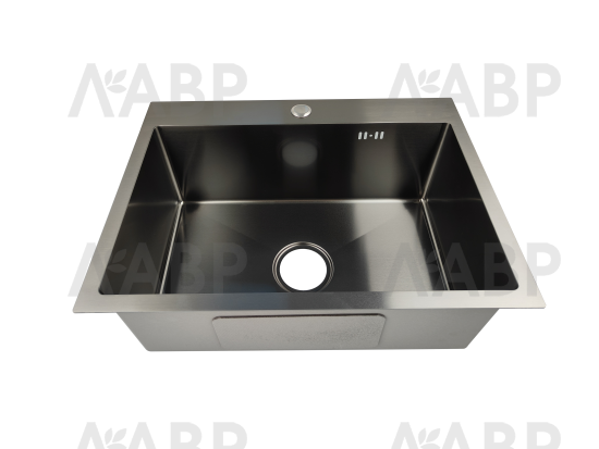 мойка накладная 550*450*220*0,8 черный  / 62940 / оптом и в розницу / мебельная фурнитура "ЛАВР"