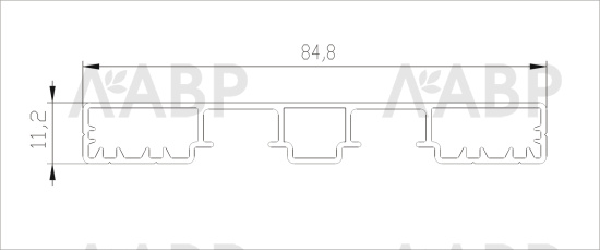Аристо Nova//серебро матовое профиль рамы под стекло широкий (5,4м) / 22646 / оптом и в розницу / мебельная фурнитура "ЛАВР"