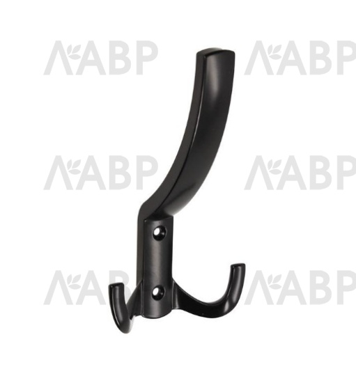 Крючок мебельный трехрожковый матовый черный K2346 TDM / 07157 / оптом и в розницу / мебельная фурнитура "ЛАВР"