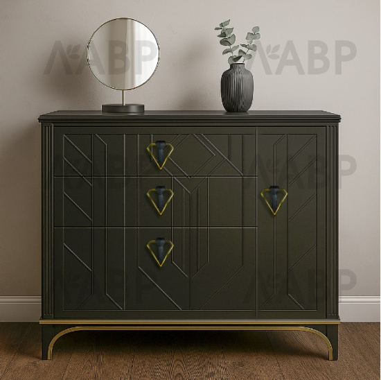 Ручка мебельная кнопка черный матовый LS147 TDM / 519304 / оптом и в розницу / мебельная фурнитура "ЛАВР"