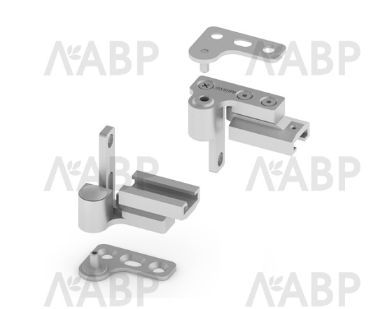 Аристо/ механизм поворотный регулируемый серебро матовое / 22959 / оптом и в розницу / мебельная фурнитура "ЛАВР"