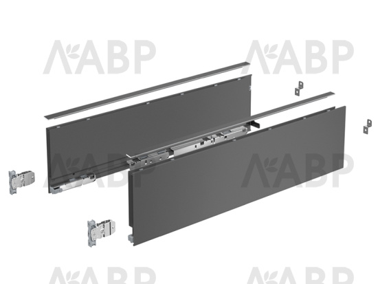 Выдвижной ящик AvanTech You 139*350мм, БЕЗ направляющих антрацит 9255335 Hettich / 97440 / оптом и в розницу / мебельная фурнитура "ЛАВР"