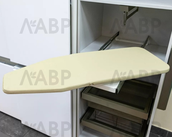 доска гладильная Firmax поворотно-выдвижная, белый  (300х430х140) FRM5812.430 / 25844 / оптом и в розницу / мебельная фурнитура "ЛАВР"