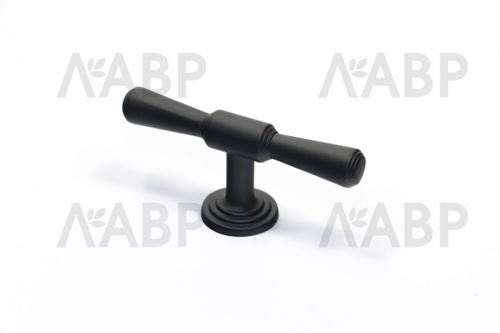 ручка кнопка Laurus PRO ZA2391 черная MBK(500) / 39512 / оптом и в розницу / мебельная фурнитура "ЛАВР"