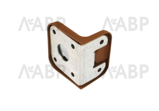 навес пластиковый коричневый нагрузка 35кг/шт (400шт) / 13383 / оптом и в розницу / мебельная фурнитура "ЛАВР"