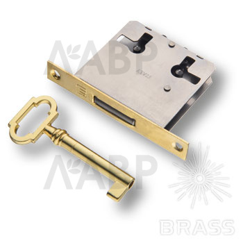 Brass 01903 замок мебельный врезной с ключем, латунь / 11261 / оптом и в розницу / мебельная фурнитура "ЛАВР"