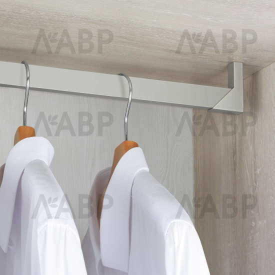 Крепление верхнее штанги гардеробной, серый жемчуг / 23105 / оптом и в розницу / мебельная фурнитура "ЛАВР"