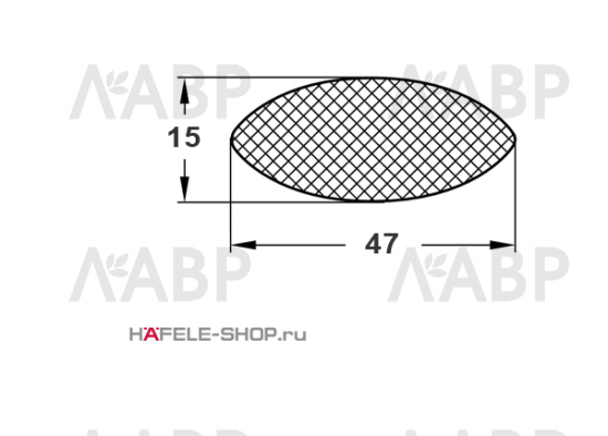 Ламель стяжка деревянная 8*47мм 267.90.000 Hafele / 49894 / оптом и в розницу / мебельная фурнитура "ЛАВР"
