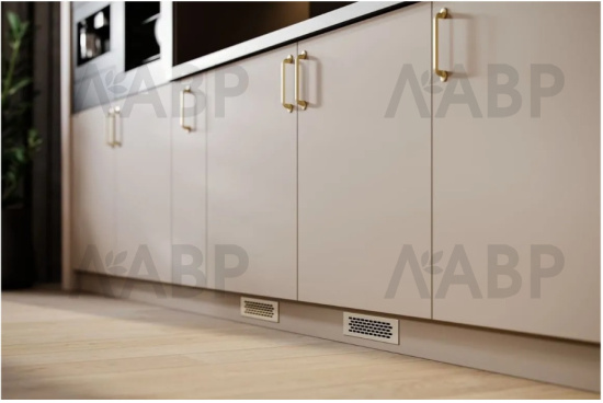 решетка вентиляционная GTV 245*60мм, золото (25шт)/KK-W60245-21 / 16550 / оптом и в розницу / мебельная фурнитура "ЛАВР"