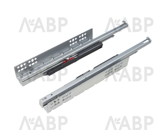 направляющие Laurus 100% скрытого насадного монтажа с доводчиком 400 мм  / 509233 / оптом и в розницу / мебельная фурнитура "ЛАВР"